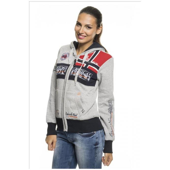 ФЛИС ЖЕНСКИЙ GEOGRAPHICAL NORWAY «FLYER» - WU6380F/GN-BLENDED GREY - Цвет Серый - Фото 2