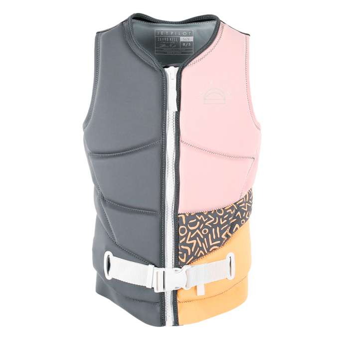 Спасательный жилет неопрен женский Jetpilot ZAHRA X1 F/E NEO VEST - 250390-Charcoal - Цвет Светло-Розовый - Фото 1