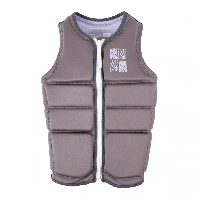 Спасательный жилет неопрен детский Jetpilot X1 GIRLS ECO VEST - 250430-CHARCOAL - Цвет серо-розовый - Фото 1