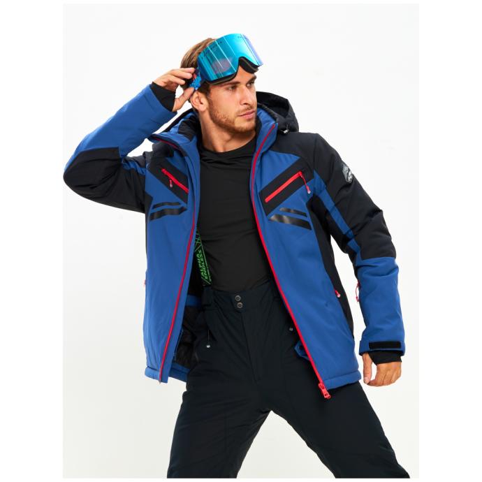 Мужская мембранная горнолыжная /сноубордическая куртка Alpha Endless Bizzard Tech - 423/196_4 - Цвет Синий - Фото 19