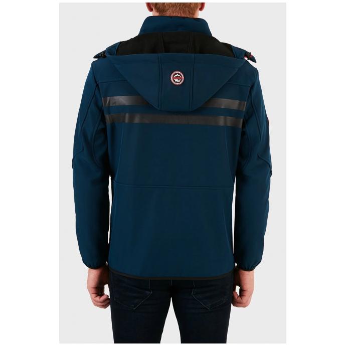 Софтшеловая куртка мужская  GEOGRAPHICAL NORWAY «ROYAUTE»  MAN - WU8193H/GNO-NAVY-BLACK - Цвет Темно-синий - Фото 2