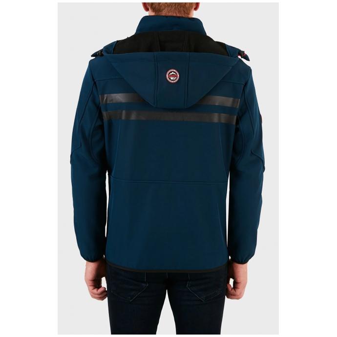 Софтшеловая куртка мужская  GEOGRAPHICAL NORWAY «ROYAUTE»  MAN - WW4746H/GN-NAVY-RED - Цвет Темно-синий - Фото 2