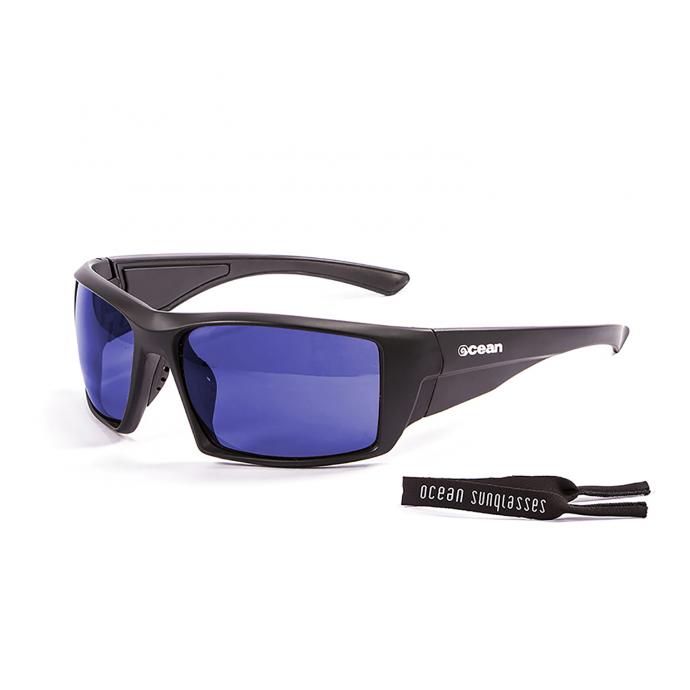 Спортивные очки Ocean Aruba  - Aruba-Matte black with revo blue lenses - Цвет Черный - Фото 2