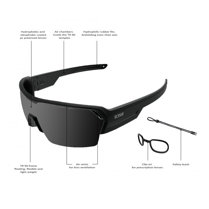 Спортивные очки RACE Matt Black / Grey Polirized lens (STD) - 065170-Black / Grey - Цвет Черный - Фото 3