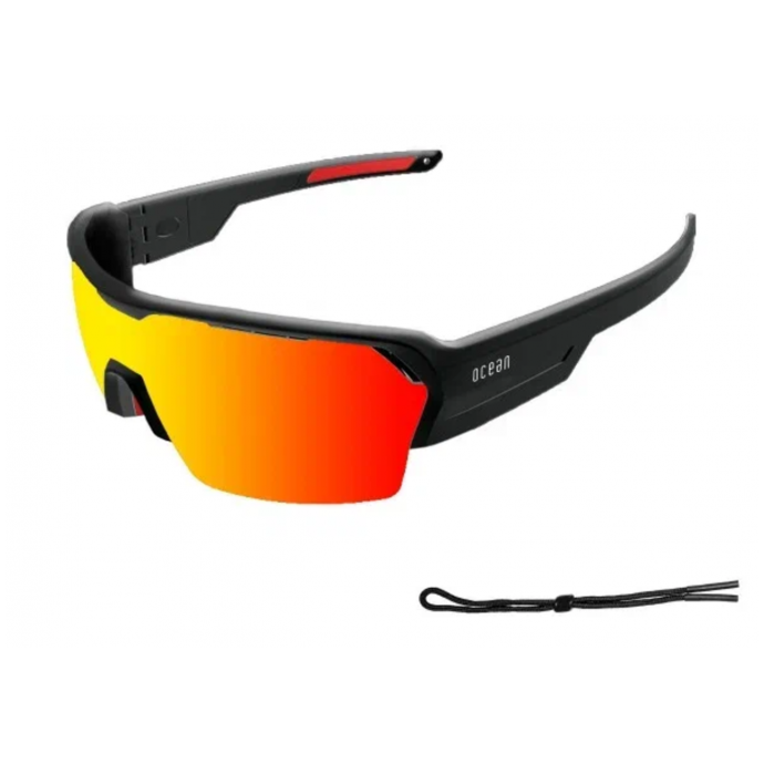Спортивные очки OCEAN Race Black / Revo Orange Polarized lenses (STD) - 065248-Black / Revo Orange - Цвет Оранжевый - Фото 5