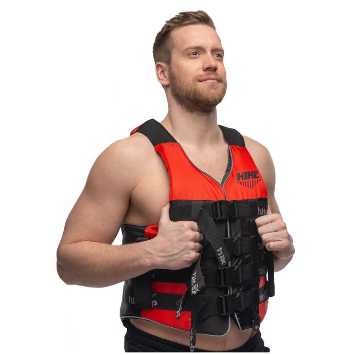 Спасательный жилет красный с ручками hikeXp RXP Ultimate Black/Red - Артикул 100254  - Фото 15