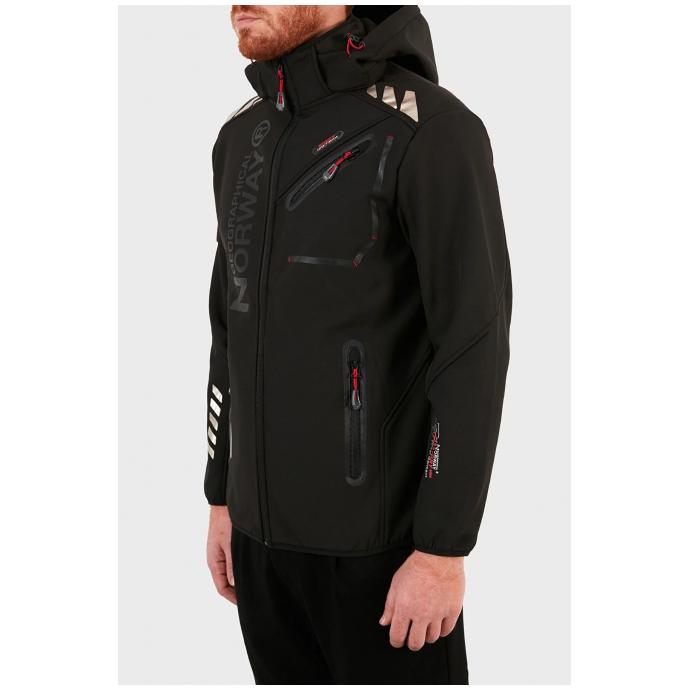Софтшеловая куртка мужская  GEOGRAPHICAL NORWAY «ROYAUTE»  MAN - WW2620H/GN-BLACK - Цвет Черный - Фото 6