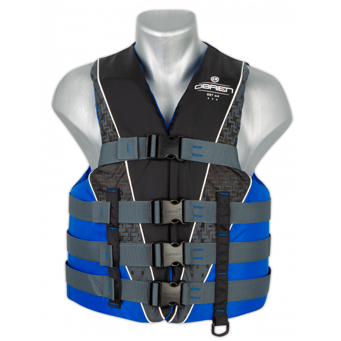 Спасательный жилет нейлон мужской O'Brien 4-BUCK PRO MENS BLUE S24  - 211180 - Цвет Синий - Фото 1