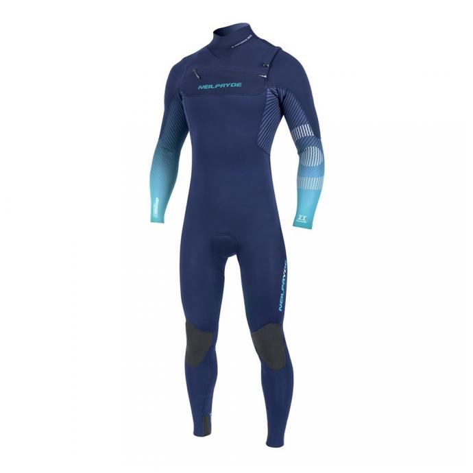 Гидрокостюм муж. NP Mission Fullsuit 3/2 FZ - 113316-000/2234-navy/yellow print - Цвет Темно-синий - Фото 1