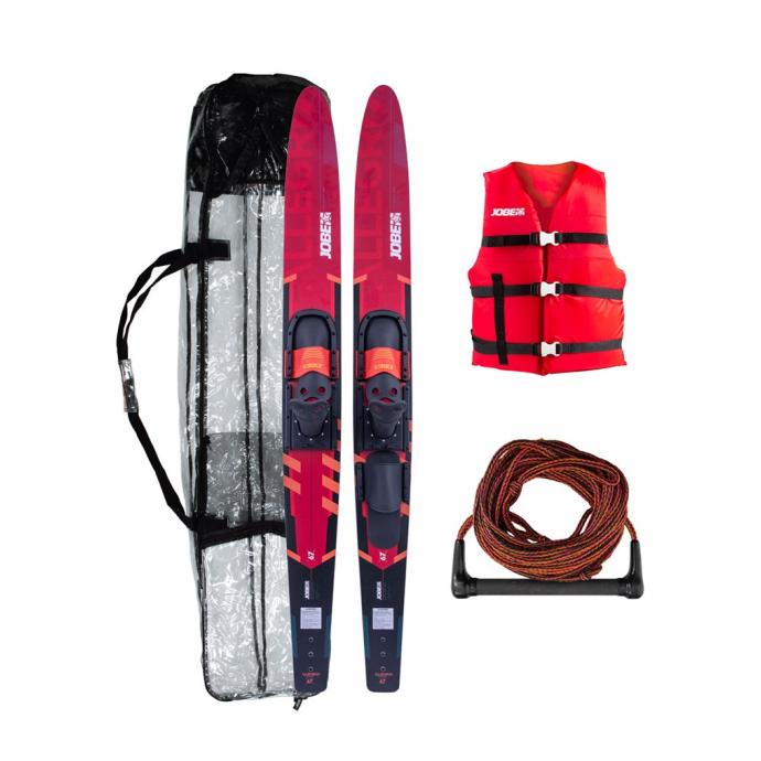 Водные лыжи компл. Jobe 23 Allegre Combo Waterskis Package Red - Allegre Combo Waterskis Package Red - Цвет Красный - Фото 1