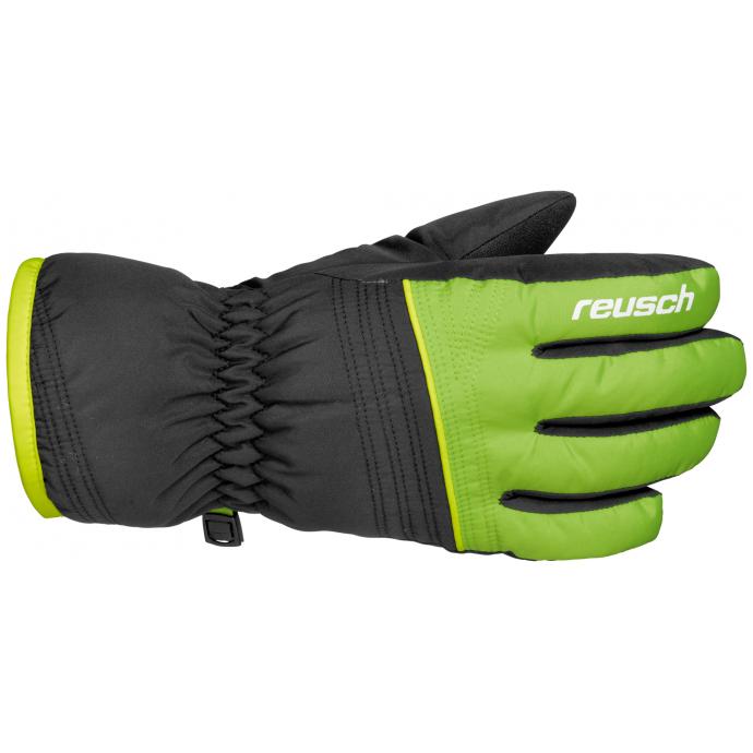 Перчатки детск. REUSCH "ALAN" - 4461115 REUSCH "ALAN" 716 (black/neongreen) - Цвет Зеленый - Фото 1