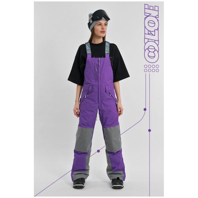 ЖЕНСКИЙ ПОЛУКОМБИНЕЗОН  COOL ZONE VELVET - PK1105/48-Purple - Цвет Фиолетовый - Фото 1