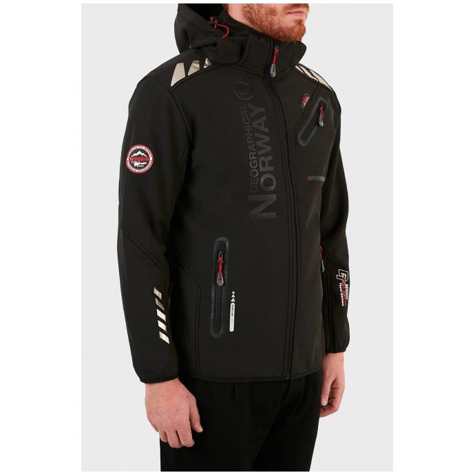 Софтшеловая куртка мужская  GEOGRAPHICAL NORWAY «ROYAUTE»  MAN - WW2620H/GN-BLACK - Цвет Черный - Фото 5