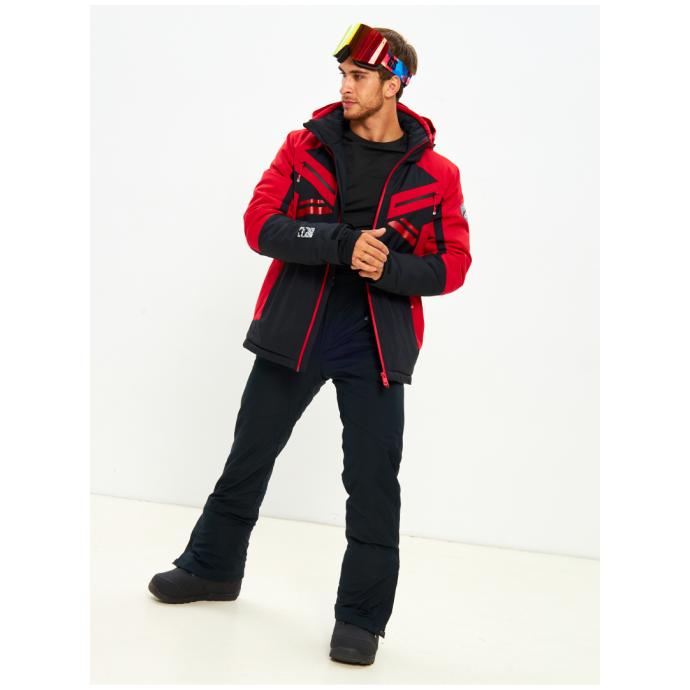 Мужская мембранная горнолыжная /сноубордическая куртка Alpha Endless Bizzard Tech - 423/196_2 - Цвет Красный - Фото 20