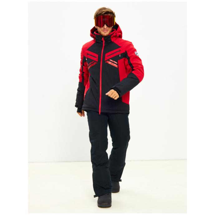 Мужская мембранная горнолыжная /сноубордическая куртка Alpha Endless Bizzard Tech - 423/196_2 - Цвет Красный - Фото 19