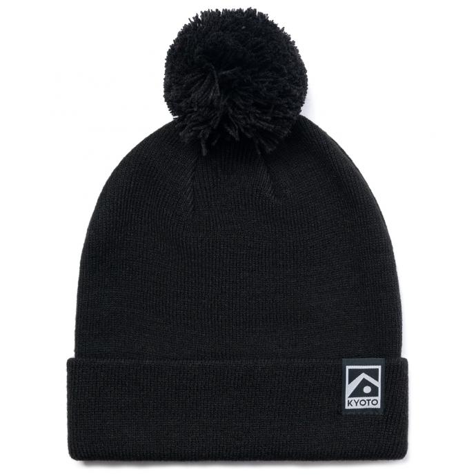 Шапка KYOTO MINOO PANPON BEANIE - AH-02-black - Цвет Черный - Фото 1