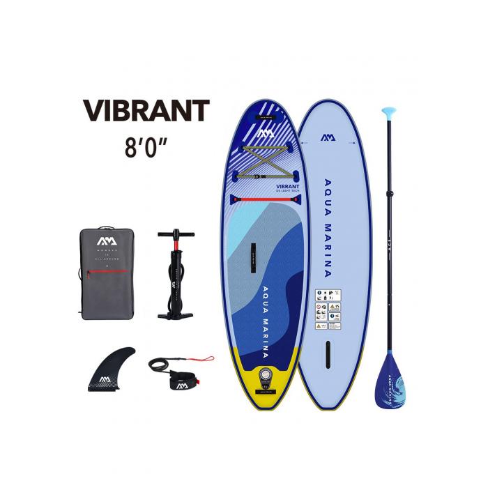 SUP-доска надувная с веслом для детей Aqua Marina Vibrant 8'0" S24 - Aqua Marina Vibrant 8'0" S24-140 - Фото 1