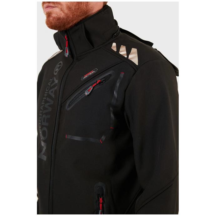 Софтшеловая куртка мужская  GEOGRAPHICAL NORWAY «ROYAUTE»  MAN - WW2620H/GN-BLACK - Цвет Черный - Фото 4