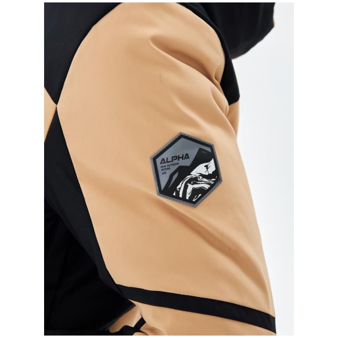 Женская горнолыжная / сноубордическая мембранная куртка Alpha Endless - 423/191_1 - Цвет Бежевый - Фото 2