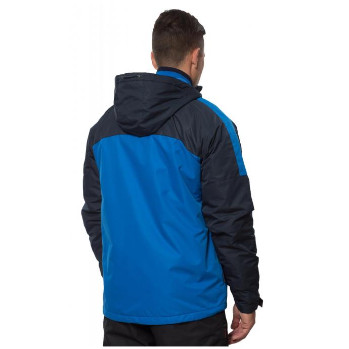Куртка мужская на флиссовой подкладке (66M-4K-460) - 66M-4K-460 василек с темно-синим - Цвет василек с темно-синим - Фото 3