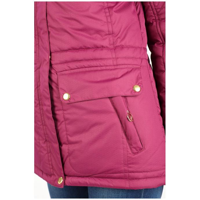 Куртка утепленная женская (68L-4X-471) - 68L-4X-471 бордовый - Цвет Бордовый - Фото 4