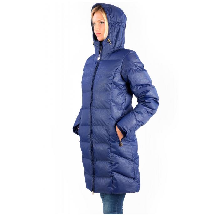 Пальто утепленное женское (68L-4X-489) - 68L-4X-489 темно-синий - Цвет Темно-синий - Фото 4
