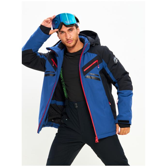 Мужская мембранная горнолыжная /сноубордическая куртка Alpha Endless Bizzard Tech - 423/196_4 - Цвет Синий - Фото 20