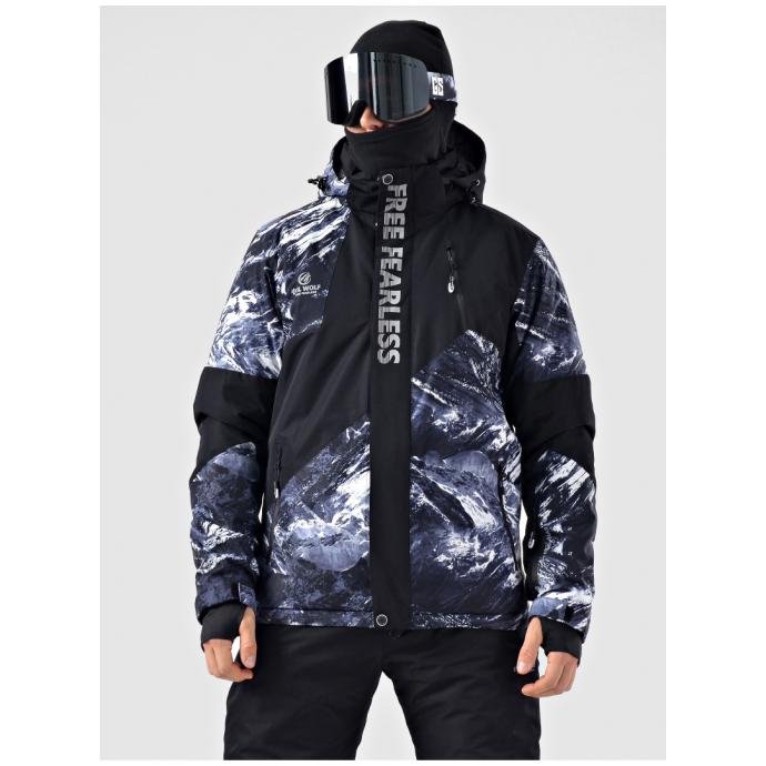 Куртка мужская горнолыжная EVIL WOLF - 68611 - Цвет Черный - Фото 1