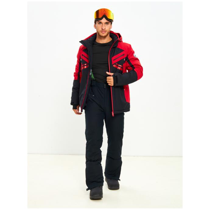 Мужская мембранная горнолыжная /сноубордическая куртка Alpha Endless Bizzard Tech - 423/196_2 - Цвет Красный - Фото 11