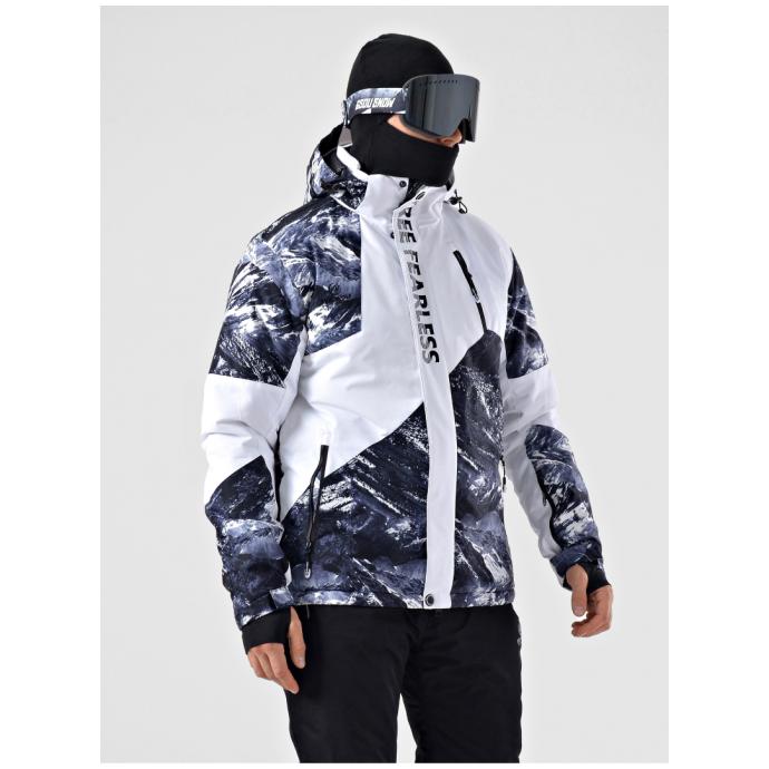 Куртка мужская горнолыжная EVIL WOLF - AD 77048 - Цвет Белый - Фото 3