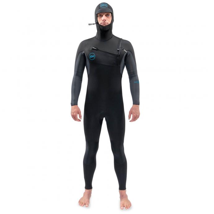Гидрокостюм DAKINE MEN'S QUANTUM CHEST ZIP HOODED 5/4/3MM - DK22M543HQZ-Black - Цвет Черный - Фото 1