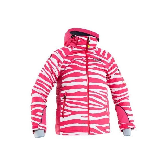 Детская куртка 8848 Altitude «ROSALEE» Арт. 8561 - 8561 «ROSALEE» zebra cerise - Цвет Белый, Красный - Фото 1