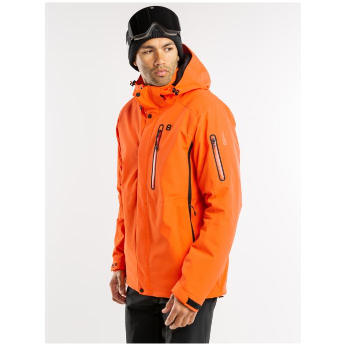 Горнолыжная (сноуборд) куртка 8848 Altitude «CASTOR»   - 4088-«CASTOR»-Orange - Цвет Оранжевый - Фото 6