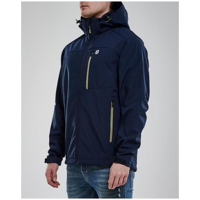 Куртка для беговых лыж 8848 Altitude «DAFT SOFTSHELL» - 7312 8848 Altitude «DAFT SOFTSHELL» navy - Цвет Темно-синий - Фото 3