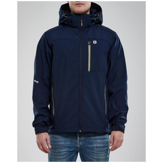 Куртка для беговых лыж 8848 Altitude «DAFT SOFTSHELL» - 7312 8848 Altitude «DAFT SOFTSHELL» navy - Цвет Темно-синий - Фото 2