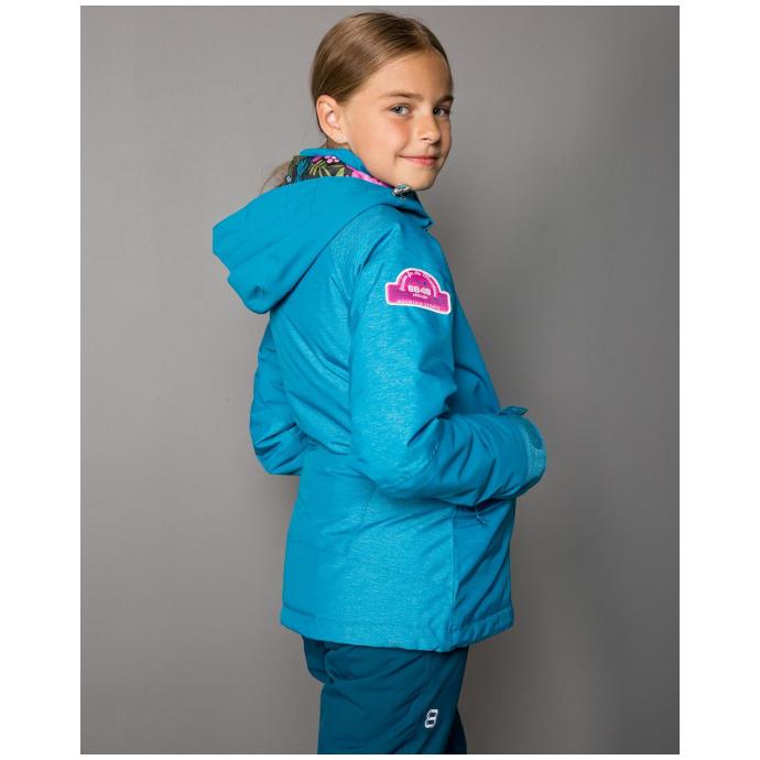 Детская  куртка 8848 Altitude «FLOWER»  Арт. 8824 fjord blue - 8824 fjord blue - Цвет Голубой - Фото 2