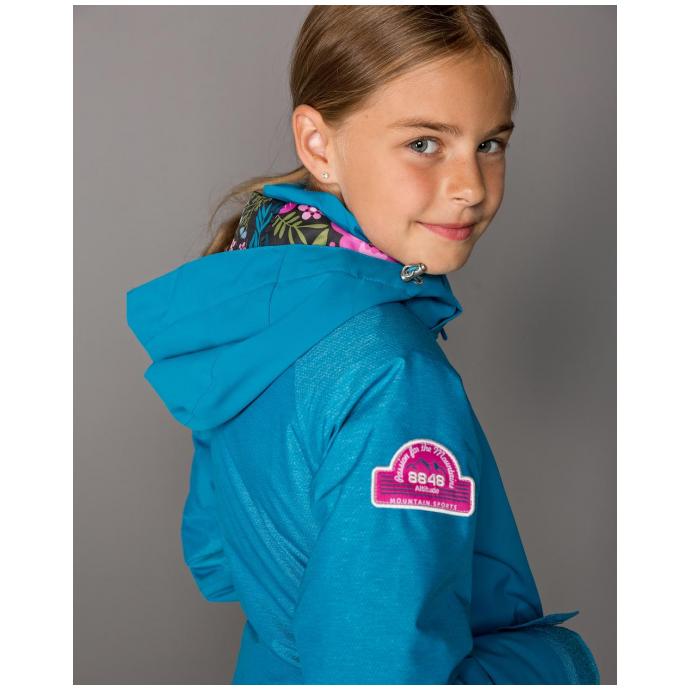 Детская  куртка 8848 Altitude «FLOWER»  Арт. 8824 fjord blue - 8824 fjord blue - Цвет Голубой - Фото 6