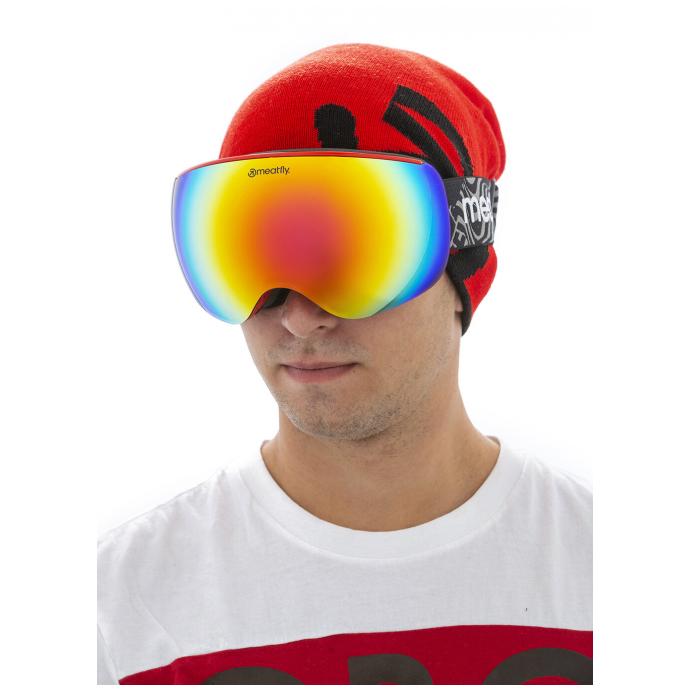 Сноубордическая маска MEATFLY «EKKO» - ECCO_XL_Red - Цвет Красный - Фото 2