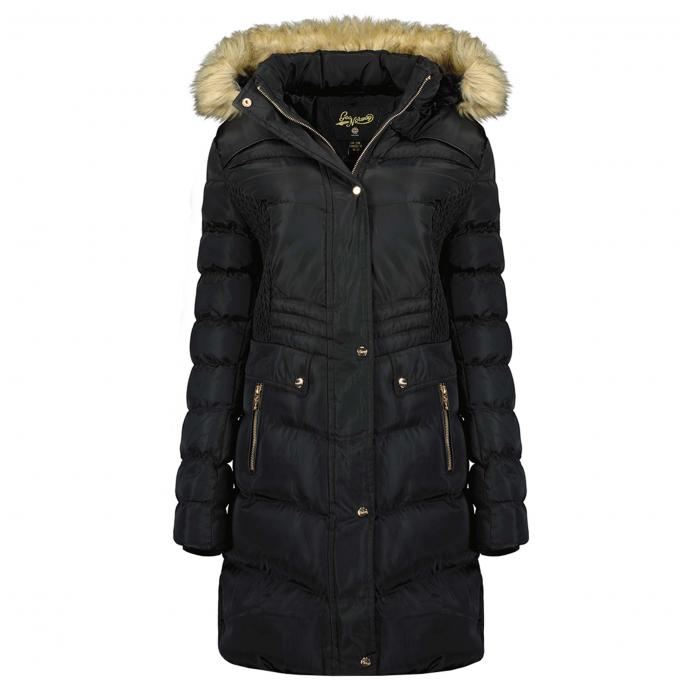 Парка зимняя женская GEOGRAPHICAL NORWAY «BADONNA» LADY - WU5320F/GNO-BLACK - Цвет Черный - Фото 3