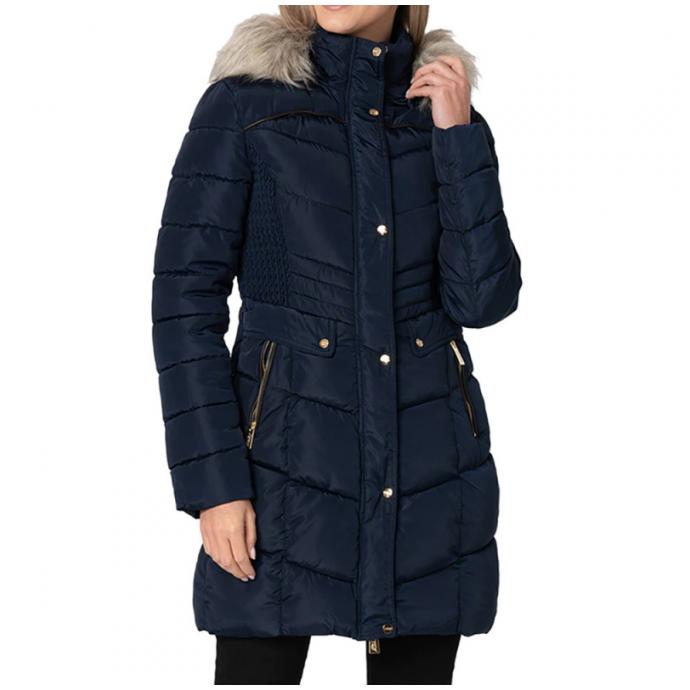 Парка зимняя женская GEOGRAPHICAL NORWAY «BADONNA» LADY - WU5314F/GNO-NAVY - Цвет Темно-синий - Фото 2