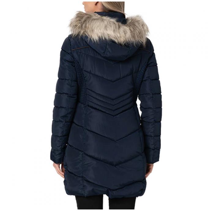 Парка зимняя женская GEOGRAPHICAL NORWAY «BADONNA» LADY - WU5314F/GNO-NAVY - Цвет Темно-синий - Фото 3
