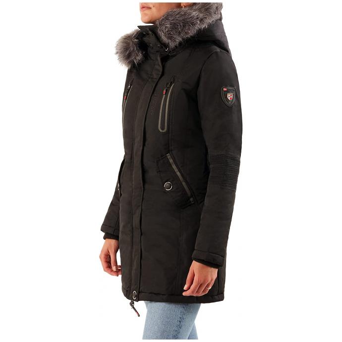 Парка зимняя женская GEOGRAPHICAL NORWAY «CORALY» LADY - WW4638F/GN-BLACK - Цвет Черный - Фото 3