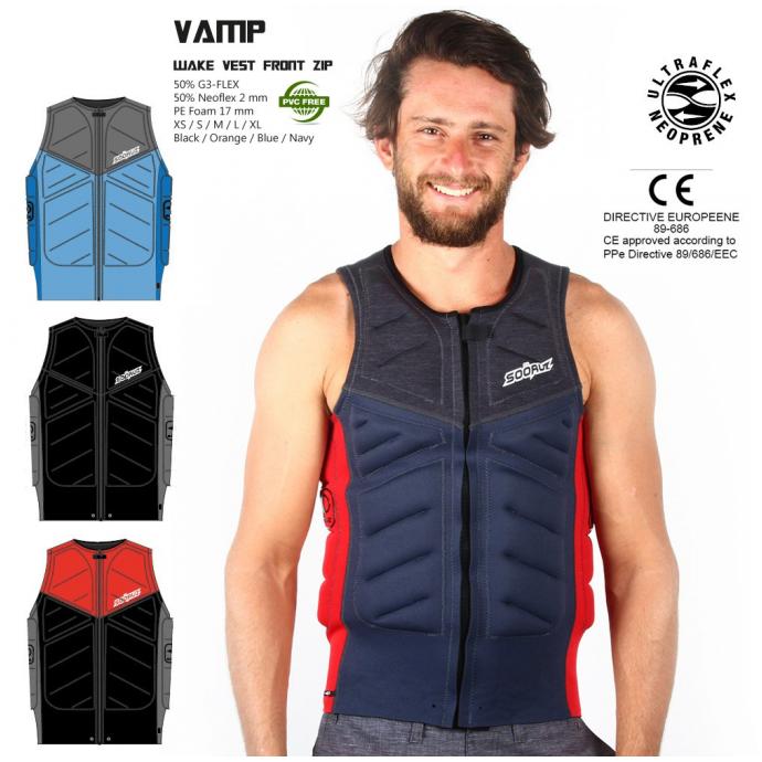 ЖИЛЕТ SOÖRUZ «VAMP» (FRONT ZIP) - MWAVVAM21 ЖИЛЕТ SOÖRUZ  «VAMP» FRONT ZIP (navy) - Цвет Темно-синий - Фото 2