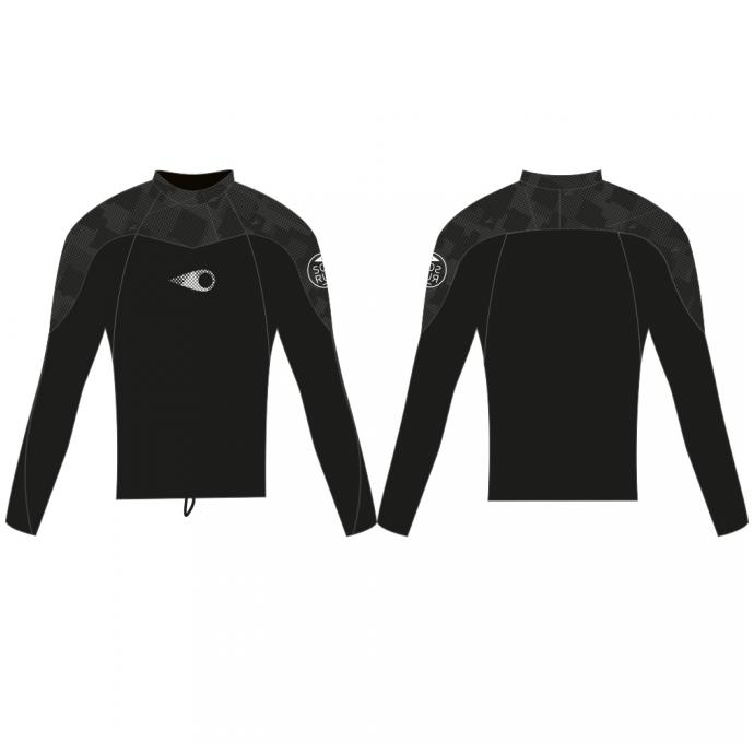 НЕОПРЕНОВАЯ КУРТКА SOORUZ «FIGHTER COLLAR»  1/1 ММ - SOORUZ «FIGHTER COLLAR» BLACK - Цвет Черный - Фото 3