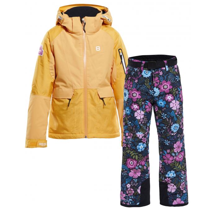 Костюм 8848 Altitude: куртка FLOWER clementine  + брюки GRACE - 8824-8815-FLOWER clementine + GRACE flower - Цвет Желтый, Разноцветный - Фото 1