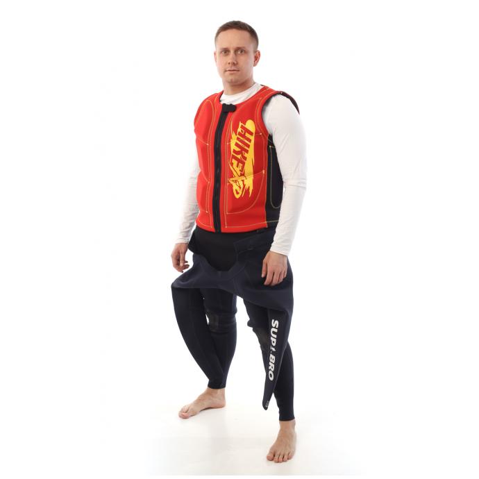 Водный спортивный жилет hike neopren man Anti shock  - Anti shock-Red/Black - Цвет Черный, Красный - Фото 6