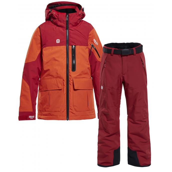 Костюм 8848 Altitude: куртка JAYDEN-2 red clay + брюки INCA - 8808-8816-JAYDEN-2 red clay +INCA red - Цвет Красный - Фото 1