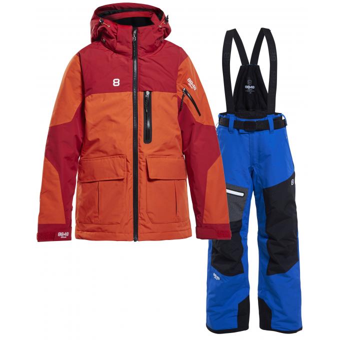 Костюм 8848 Altitude: куртка JAYDEN-2 red clay + брюки CODY - 8808-8806-JAYDEN-2 red clay + CODY blue - Цвет Красный, Синий - Фото 1