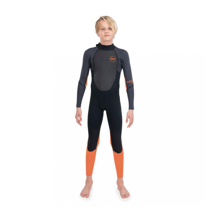 Гидрокостюм дет. DK Kid's Quantum Back Zip Full Suit 3/2mm F/L Black/Orange - DK22K22QBZFL-Black/Orange - Цвет Черный - Фото 4