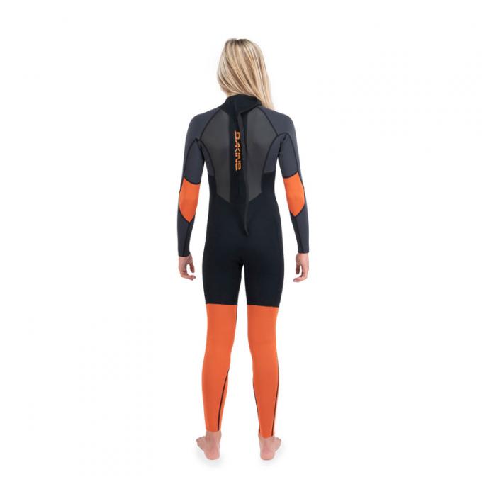 Гидрокостюм дет. DK Kid's Quantum Back Zip Full Suit 3/2mm F/L Black/Orange - DK22K22QBZFL-Black/Orange - Цвет Черный - Фото 6